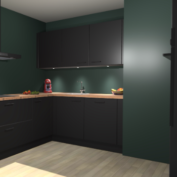 Zwarte keuken Noorwegen 47470