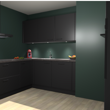 Zwarte keuken Noorwegen 47780