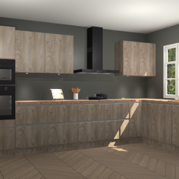 Cantaro eiken greeploze keuken Graz 74056