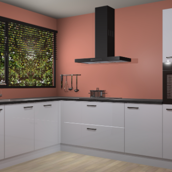 Sneeuwwitte hoogglans keuken Rhodos 55141