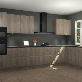 Cantaro eiken greeploze keuken Graz 74083