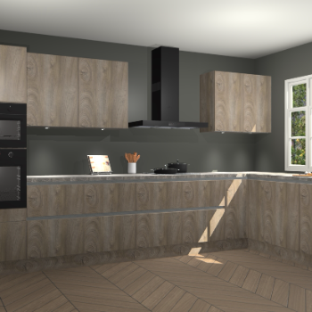 Cantaro eiken greeploze keuken Graz 74124