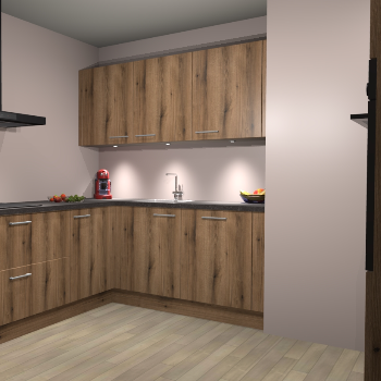 Goud Eiken keuken Noorwegen 44920