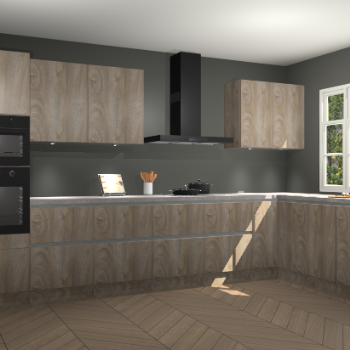 Cantaro eiken greeploze keuken Graz 73364