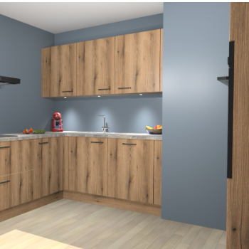 Goud Eiken keuken Noorwegen 44941