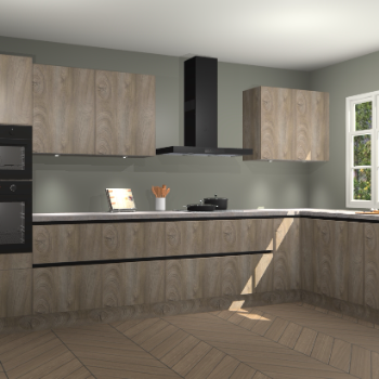 Cantaro eiken greeploze keuken Graz 73367