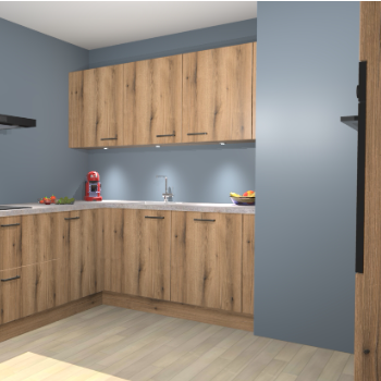 Goud Eiken keuken Noorwegen 44943