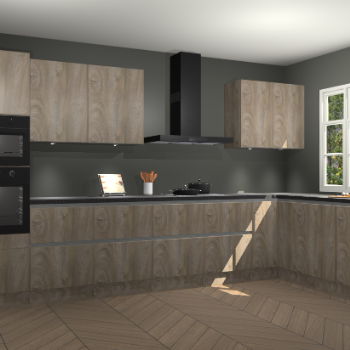 Cantaro eiken greeploze keuken Graz 73944