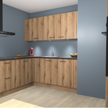 Goud Eiken keuken Noorwegen 44945