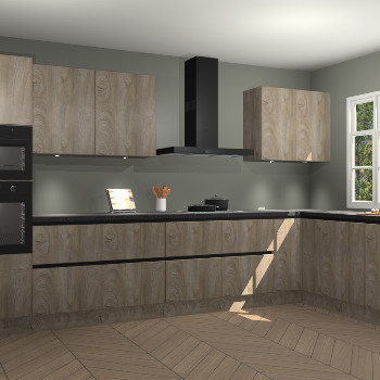 Cantaro eiken greeploze keuken Graz 73951