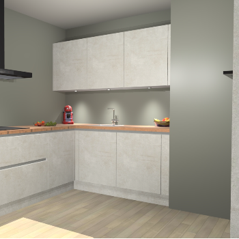 Beton Opal greeploze keuken Noorwegen 45112