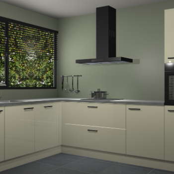 Magnolia hoogglans keuken Rhodos 55442