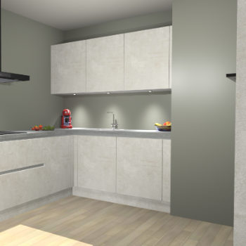 Beton Opal greeploze keuken Noorwegen 45514