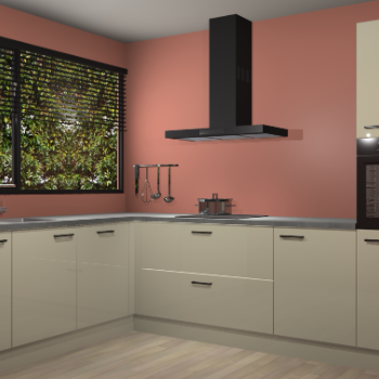 Magnolia hoogglans keuken Rhodos 55444