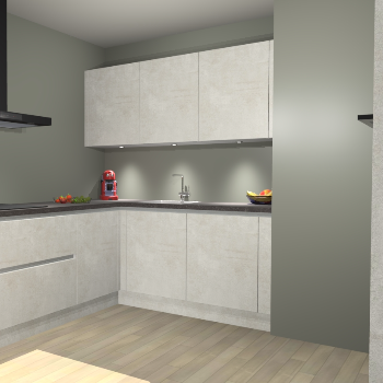 Beton Opal greeploze keuken Noorwegen 45515