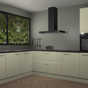 Magnolia hoogglans keuken Rhodos 55464