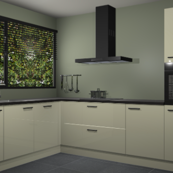 Magnolia hoogglans keuken Rhodos 55468