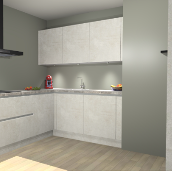 Beton Opal greeploze keuken Noorwegen 45516