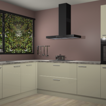 Magnolia hoogglans keuken Rhodos 55529