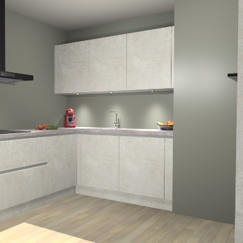 Beton Opal greeploze keuken Noorwegen 45517