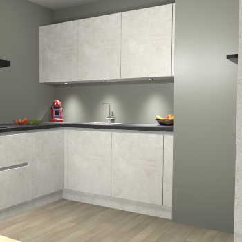 Beton Opal greeploze keuken Noorwegen 45518