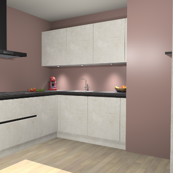 Beton Opal greeploze keuken Noorwegen 45534