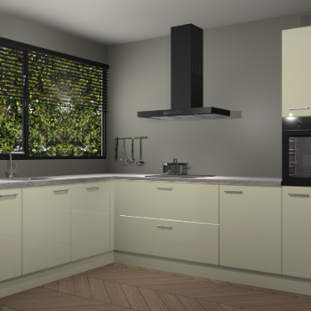 Magnolia hoogglans keuken Rhodos 55545