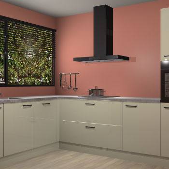 Magnolia hoogglans keuken Rhodos 55551