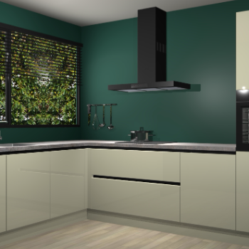 Magnolia hoogglans greeploze keuken Rhodos 55553