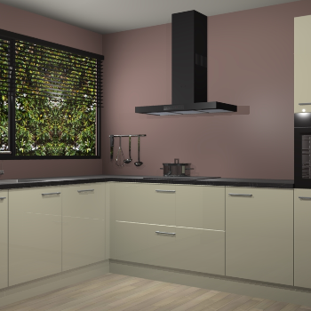 Magnolia hoogglans keuken Rhodos 55620