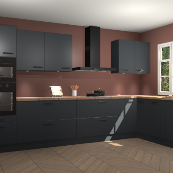 Onyxgrijze keuken Graz 72589