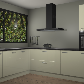 Magnolia hoogglans keuken Rhodos 55621