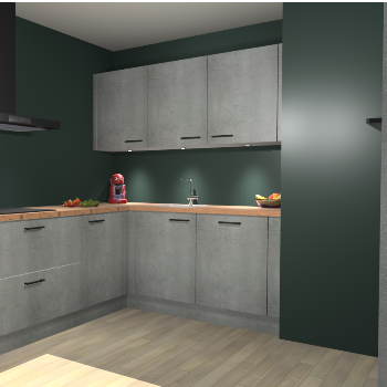 Beton Parelgrijs keuken Noorwegen 45407