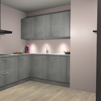 Beton Parelgrijs keuken Noorwegen 45718