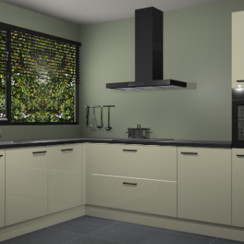 Magnolia hoogglans keuken Rhodos 55623