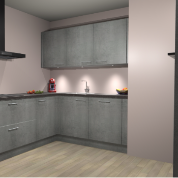 Beton Parelgrijs keuken Noorwegen 45719