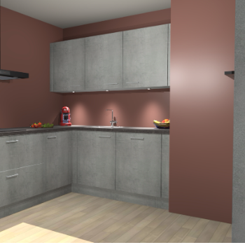 Beton Parelgrijs keuken Noorwegen 45724