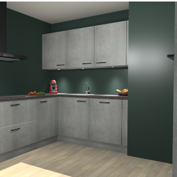 Beton Parelgrijs keuken Noorwegen 45734