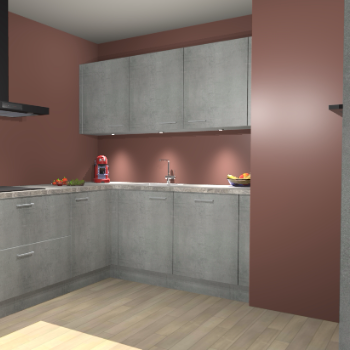 Beton Parelgrijs keuken Noorwegen 45725