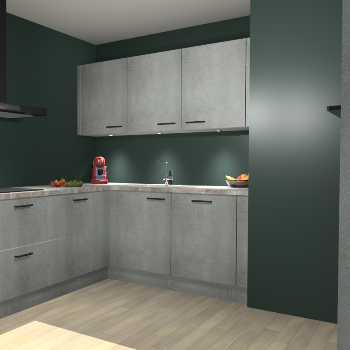 Beton Parelgrijs keuken Noorwegen 45735