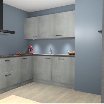 Beton Parelgrijs keuken Noorwegen 45739