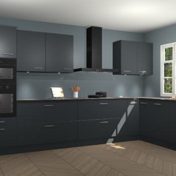 Onyxgrijze keuken Graz 72669