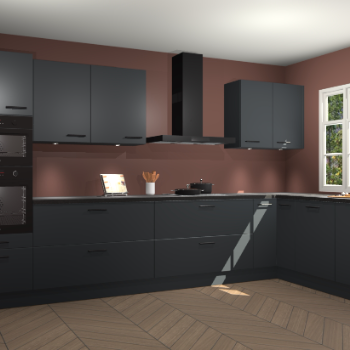 Onyxgrijze keuken Graz 72671