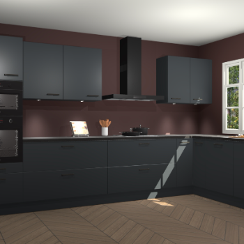 Onyxgrijze keuken Graz 72672