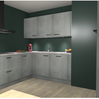 Beton Parelgrijs keuken Noorwegen 45736