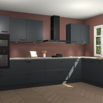 Onyxgrijze keuken Graz 72707