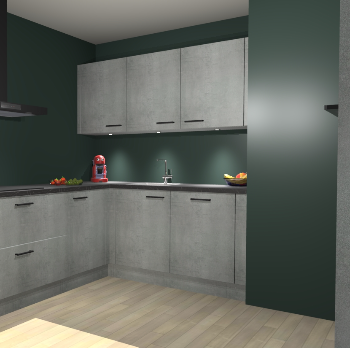 Beton Parelgrijs keuken Noorwegen 45737