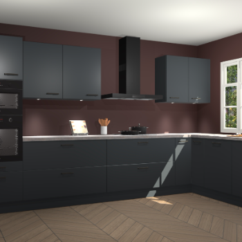 Onyxgrijze keuken Graz 72720