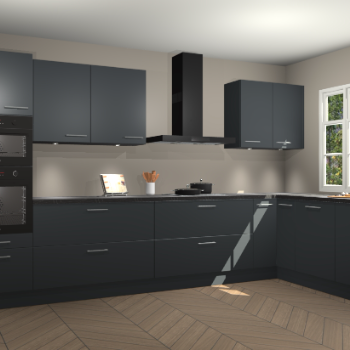 Onyxgrijze keuken Graz 72735