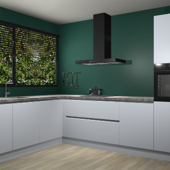 Sneeuwwitte greeploze keuken Rhodos 54370